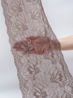 Эластичное кружево для белья цвет перец ширина 23 см