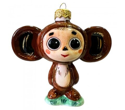 Ёлочная игрушка «Чебурашка» (Лефортовский фарфор)