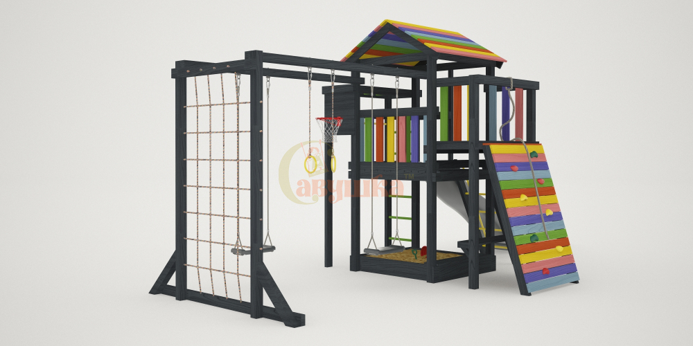 Детская площадка Савушка 4 (BLACK EDITION)