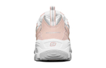 Big kids Skechers D'lites breathable and wear-resistant low-top daddy shoes light pink