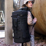 Тактическая рюкзак-сумка 70л / чёрный