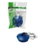 Пробка для ванны резиновая с цепочкой цвет синий