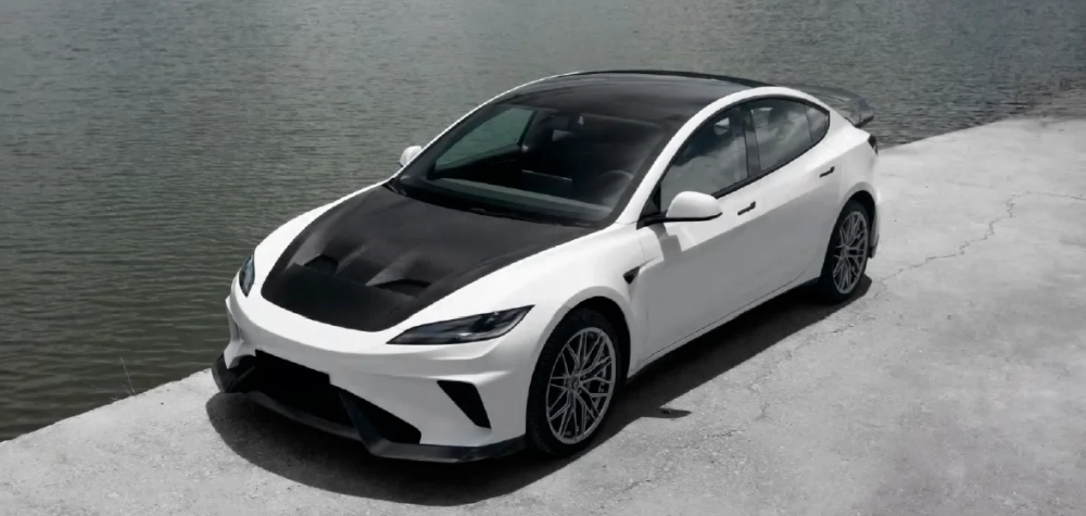 Широкий обвес "Highland Hacker" для Tesla Model 3 2017-2023 Тесла карбоновый тюнинг