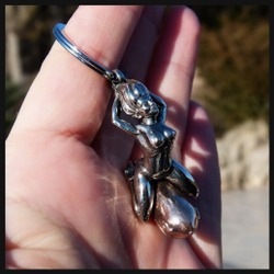 Брелок для ключей "Бетти" , биметалл