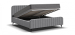Кровать BOSS SKANDY new 160*200 велюр MONOLIT сталь