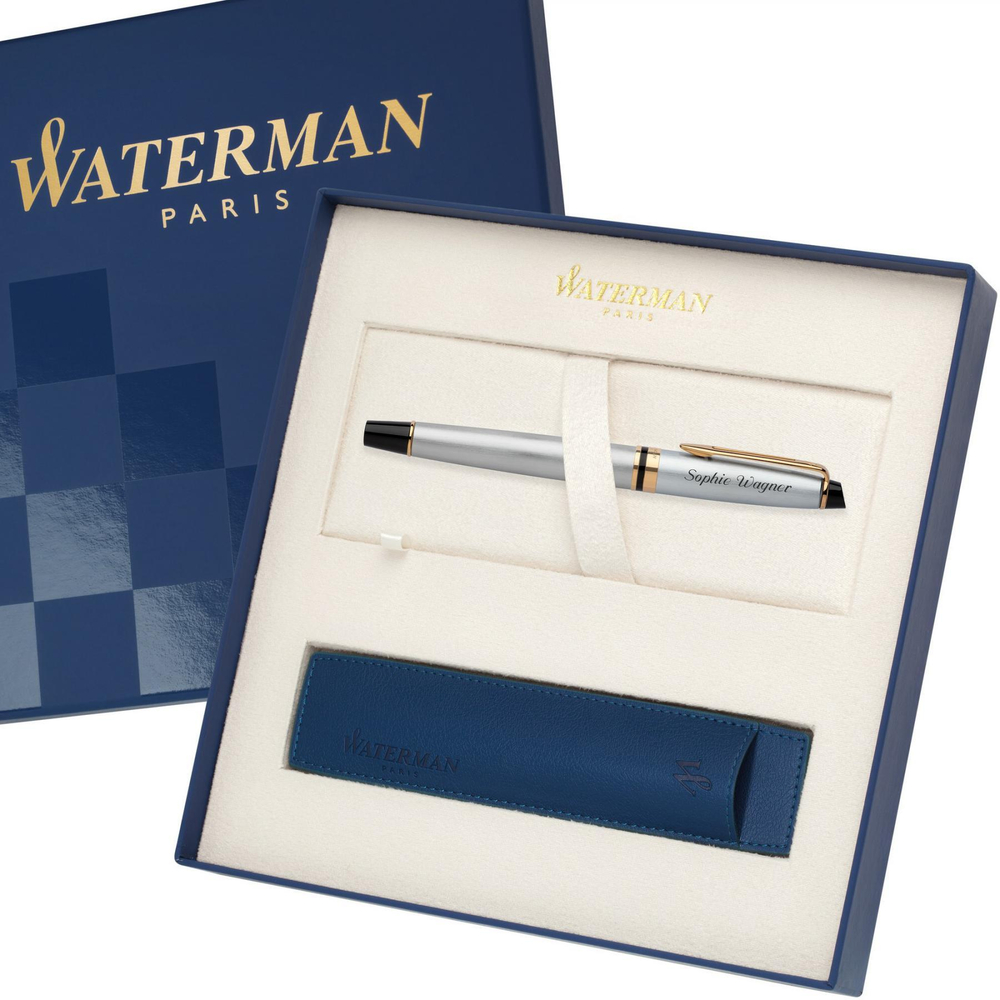 Перьевая ручка Waterman Expert 3, цвет: Stainless Steel GT, перо: F