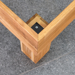 Кровать 90х200, Buona Vita, односпальная, на ножках, в стиле лофт, массив дуба, Dipriz