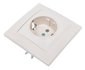 Розетка, слоновая кость 2П+З 16А 250В TDM ELECTRIC Таймыр SQ1814-0112, с/з