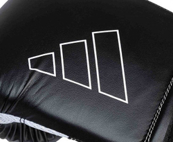 Перчатки боксерские Hybrid 80 черно-белые adiH80