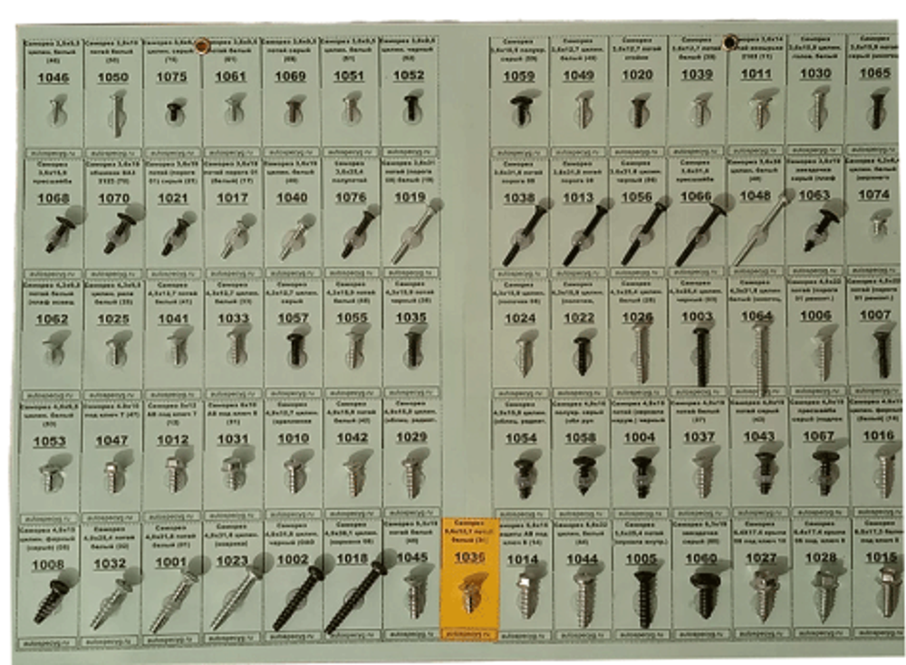 Витрина саморезы (шт)