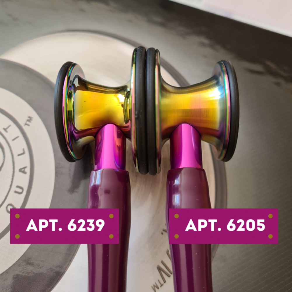 Стетоскоп Littmann Cardiology IV, сливовый, радужная акустическая головка, фиолетовый ствол (6205)