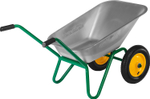 GRINDA GB-2, 80 л, 120 кг, двухколесная, оцинкованная сталь, садовая тачка (422400)