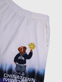 Шорты ChinaTown Market Smiley Bear Short White Tie Dye