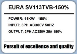 Преобразователь частоты EURA серии S-Vector для насосной станции SV113TVB-150% 25A