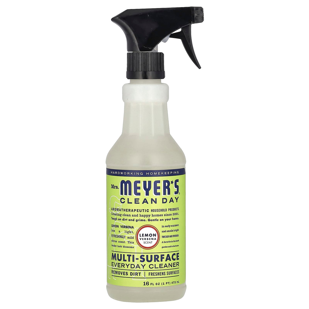 Mrs. Meyers Clean Day, универсальное повседневное чистящее средство, с ароматом лимонной вербены, 473 мл (16 жидк. унций)