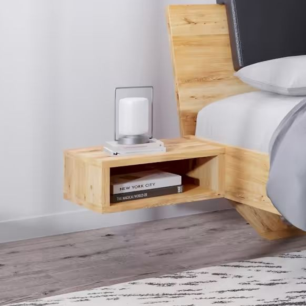 Тумба прикроватная, 35х35х15, Dolce Vita, подвесная, в прихожую и спальню, из массива дуба, Dipriz