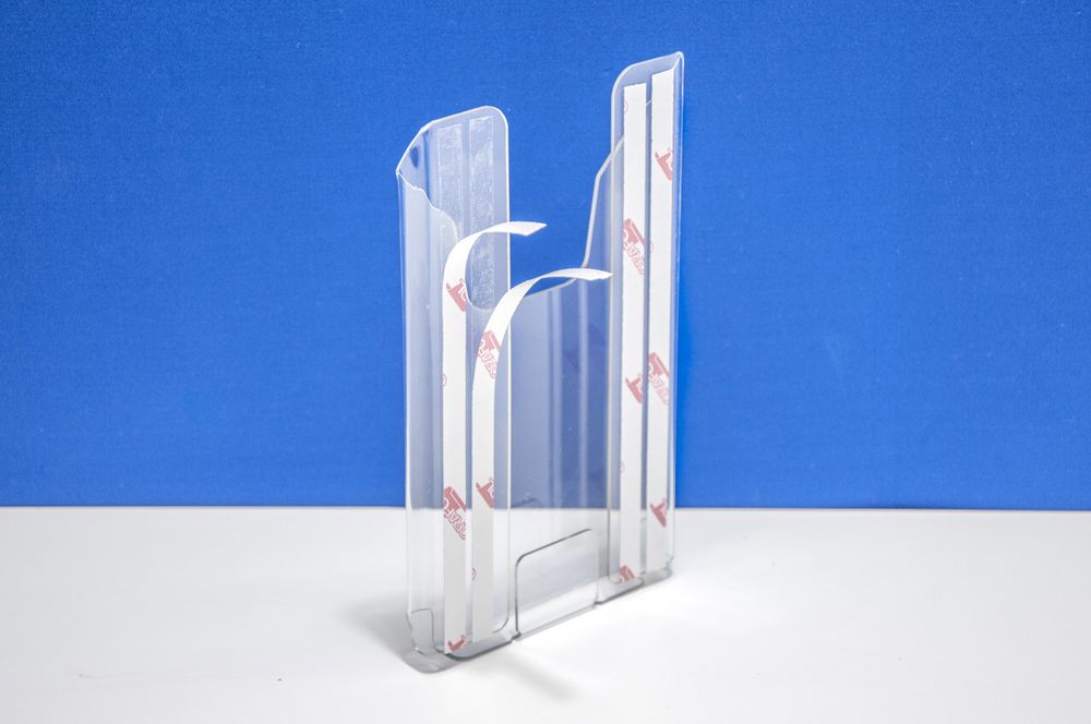 Карман буклетница для буклета 100х210, 15мм 1,5 ПЭТ