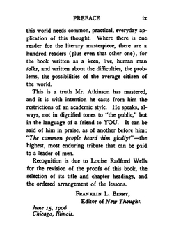 Thought Vibration. Or, the Law of Attraction in the Thought World | W.W. Atkinson