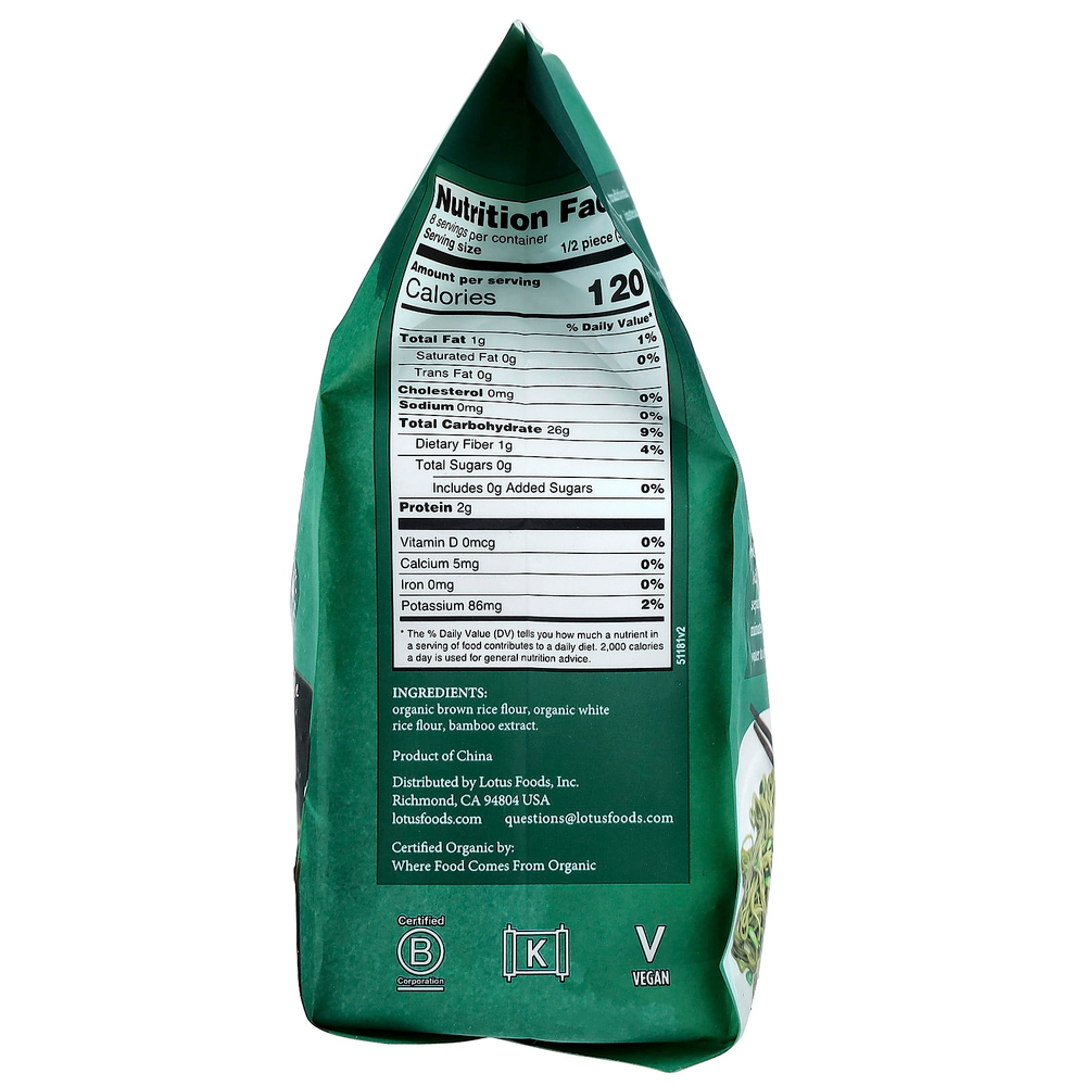 Lotus Foods, Organic Jade Pearl Rice Ramen™, 4 хлебца с лапшой, 283 г (10 унций)