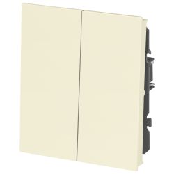 Переключатель ЭРА Arktik 16-1106-02 двойной 10АХ-250В слоновая кость | Эра Arktik