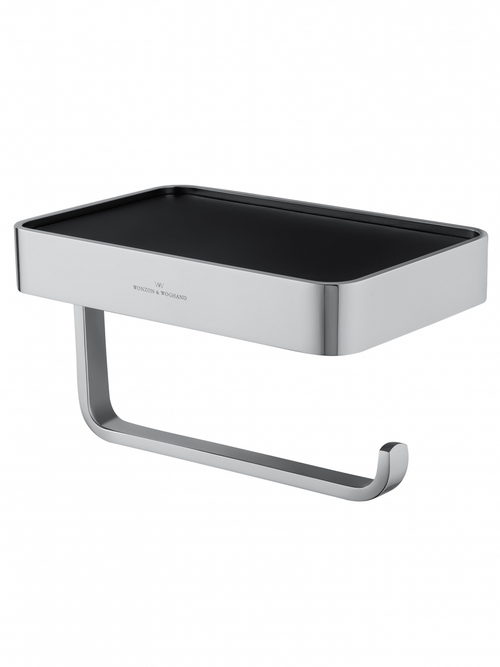 Держатель для туалетной бумаги с полкой WONZON & WOGHAND LOTTE, Хром (WW-8336)