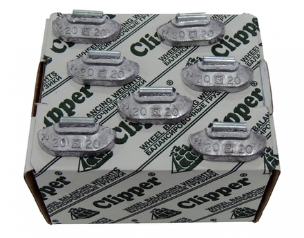 Грузики балансировочные для стальных дисков 20 г, 100 шт. CLIPPER 0220