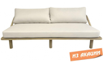 Диван деревянный трехместный с подушками Denmark