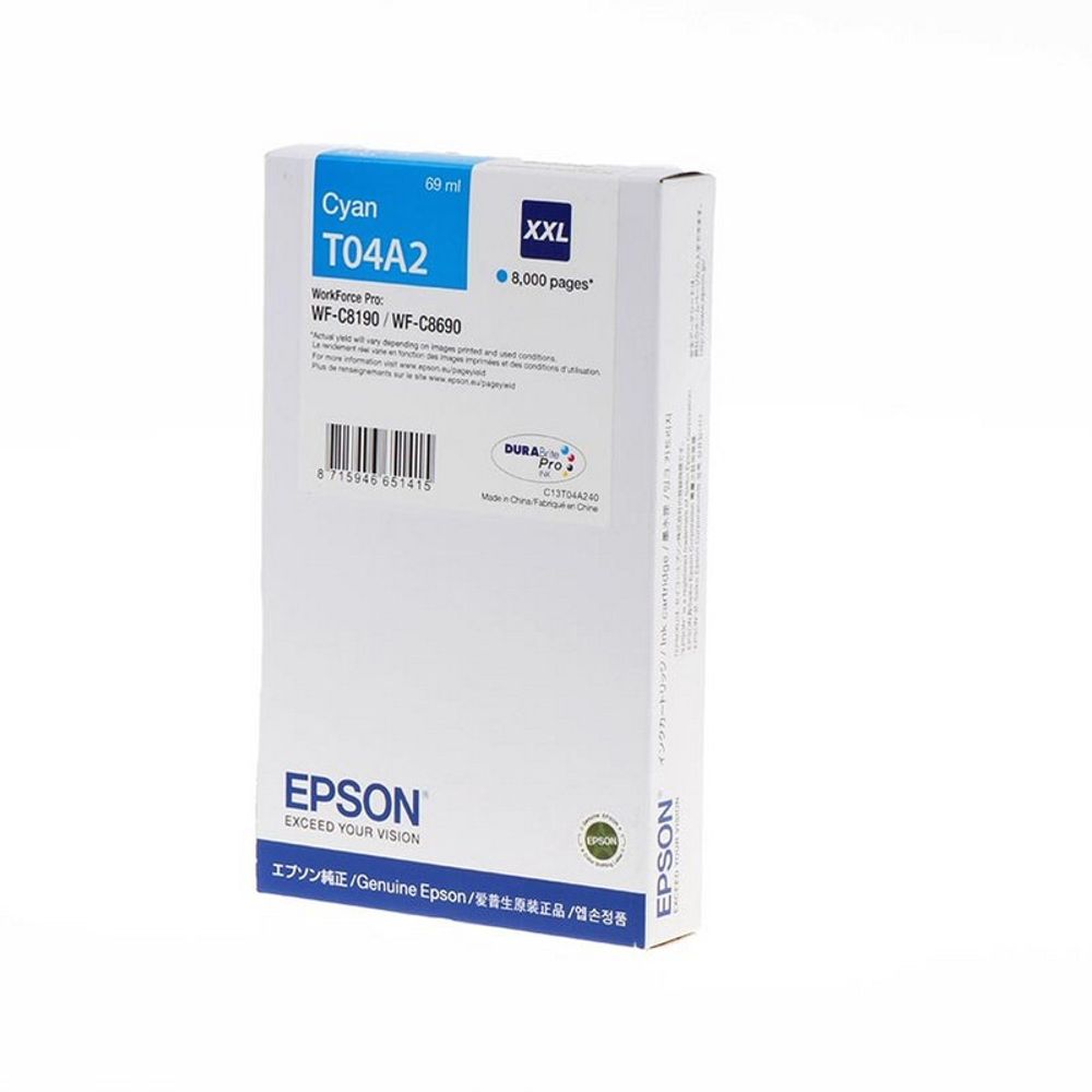 Картридж EPSON  голубой экстраповышенной  емкости для WF-C81x/ WF-C86x