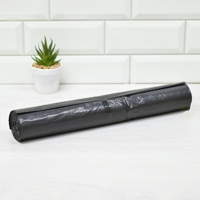 Мешки для мусора 120л 20шт 30мкм ПВД "Стандарт" черные