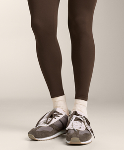 OYSHO Три пары спортивных носков-сникеров с язычком из смесового хлопка, коричневый меланж