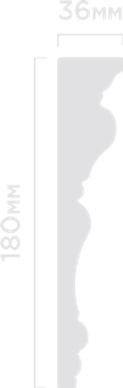 Карниз HiWood, 180x36 мм