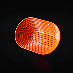 Овальная пластиковая корзина, 25х15 см, до 750 г теста