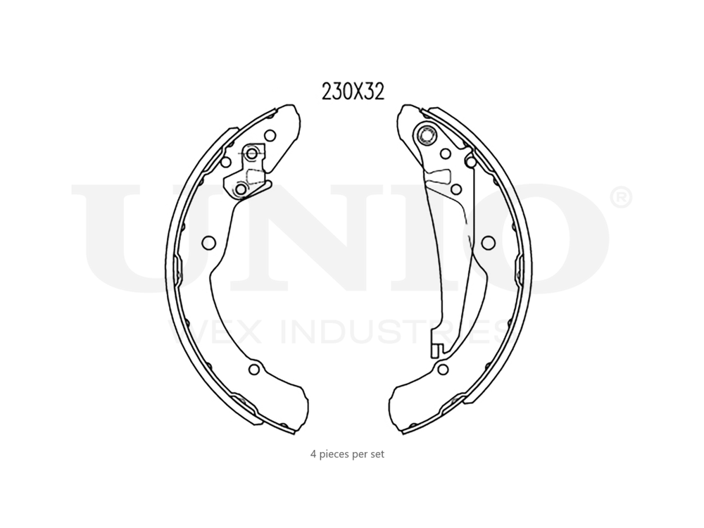 Колодки тормозные бараб. задние UNIO BRP-10095