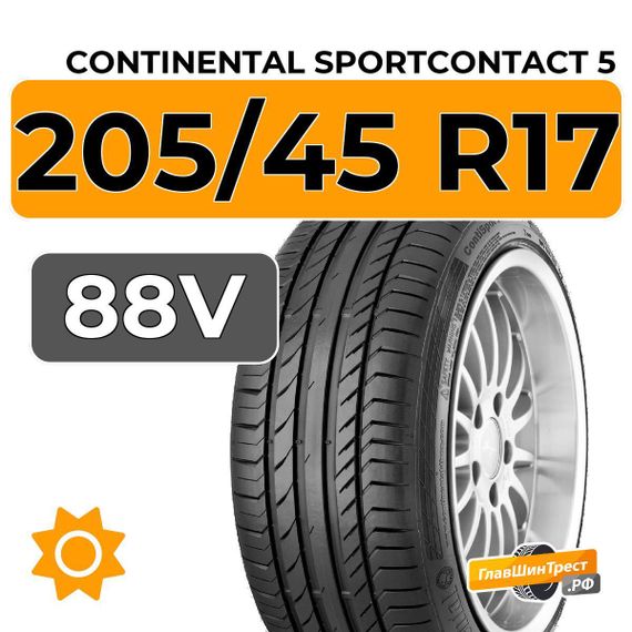 Continental SportContact 5 205/45 R17 88V XL