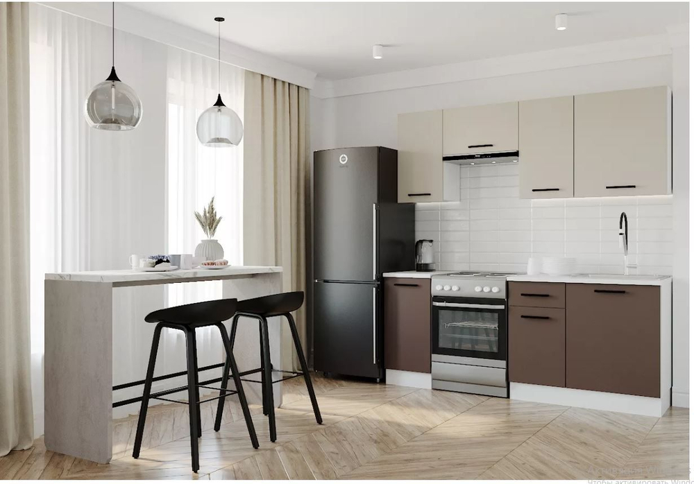 Кухонный гарнитур Латте 2000 (38 мм)