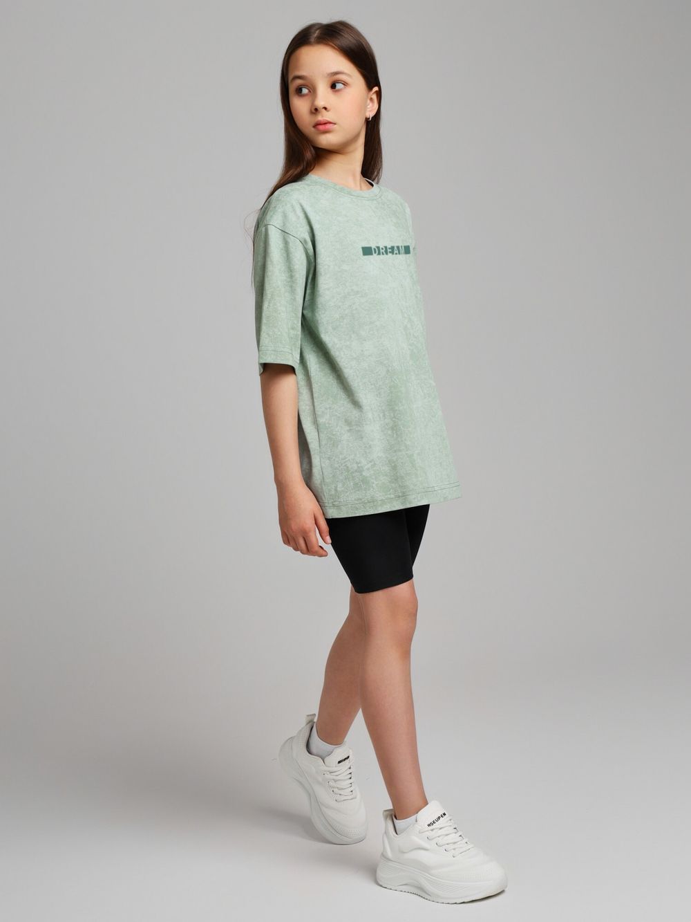 Фуфайка (футболка) для девочки Сидней-1 Виотекс ФИСТАШКОВЫЙ