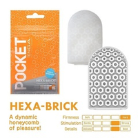 Карманный мастурбатор 8см Tenga HEXA-BRICK POT-004