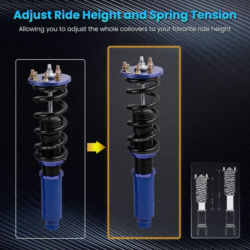 Maxpeedingrods Shock Absorbers Coilover Suspension Kit подходит для автомобиля Honda Accord 2003-2007 lowering kit