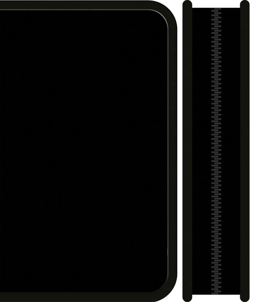 Пенал 1 секц. большой 190/115 "Черный 2025" (Пчелка)