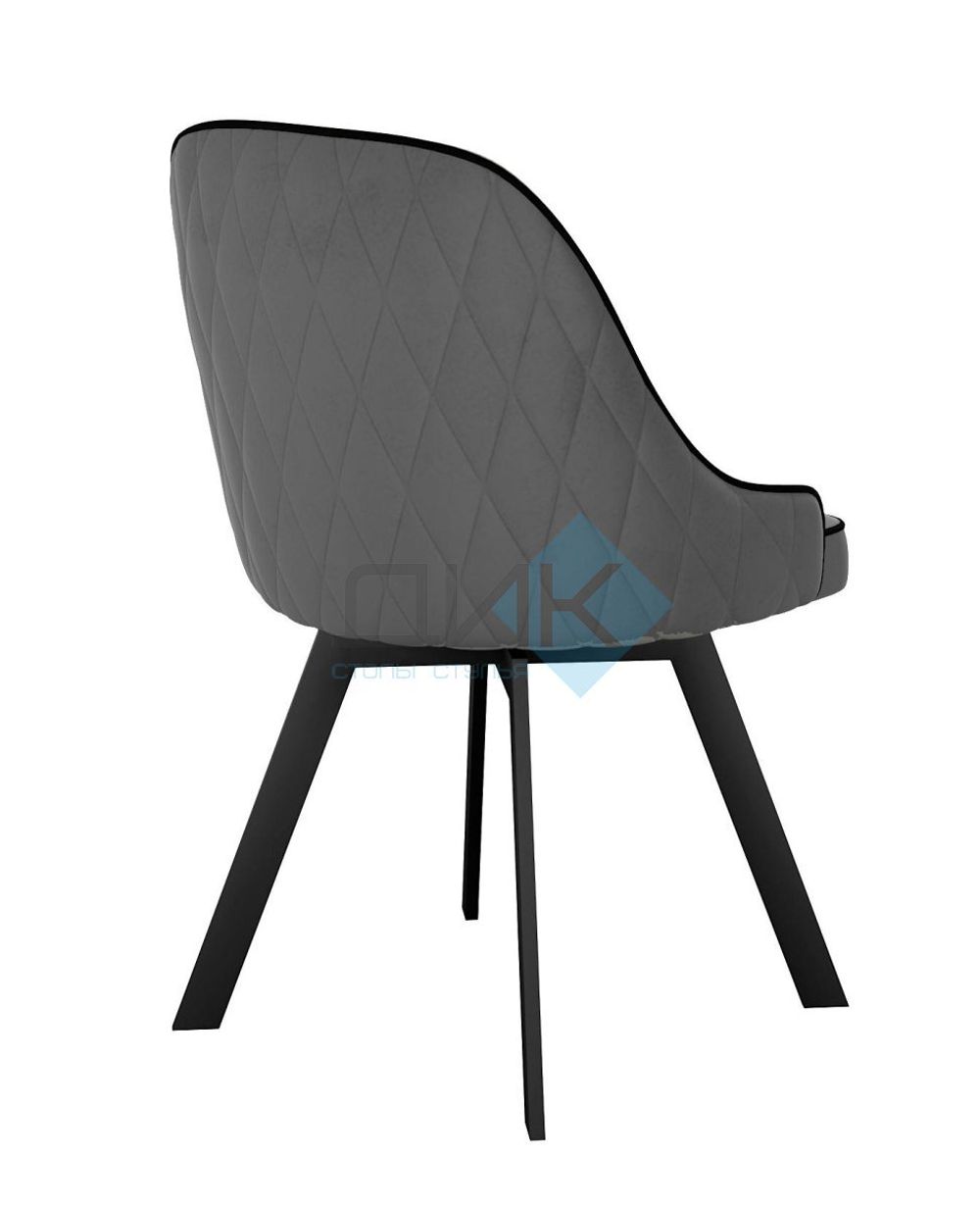 Стул DikLine 266М поворотный опоры чёрные