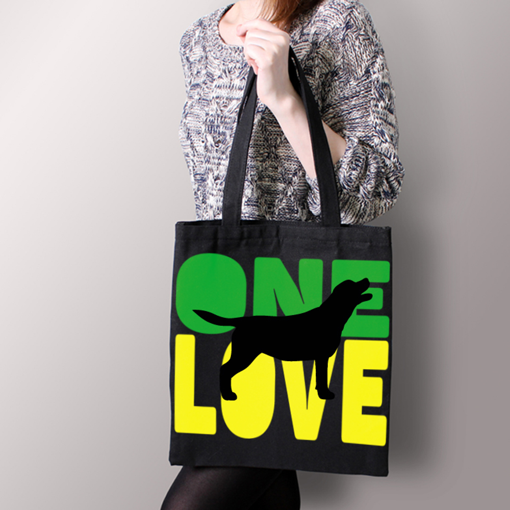 Тканевая сумка "Лабрадор - единственная любовь"