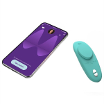 Аквамариновый вибратор 9,2см в трусики We-Vibe Moxie+ Wearable Clitoral Vibrator Aqua SNXM2SG5