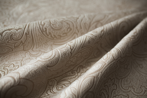 OLIVIA 1 мебельная ткань, велюр с тиснением, бежевый 1,4 м.