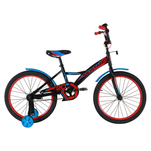 Велосипед 20" Mustang gw-тип  черный/синий/красный