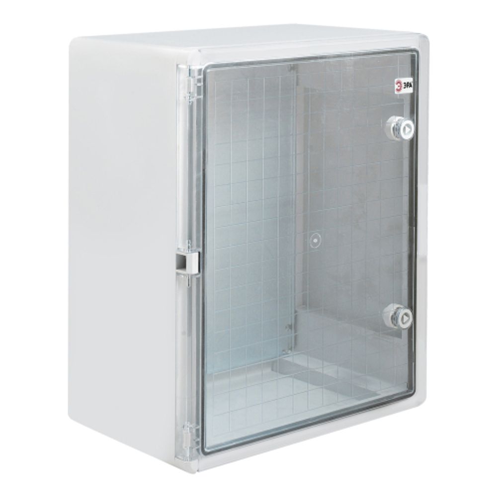 Корпус пластиковый ЭРА ЩМП-П (500х400х180) IP65 УХЛ1 прозрачная дверь серый | Корпуса пластиковые с монтажной панелью