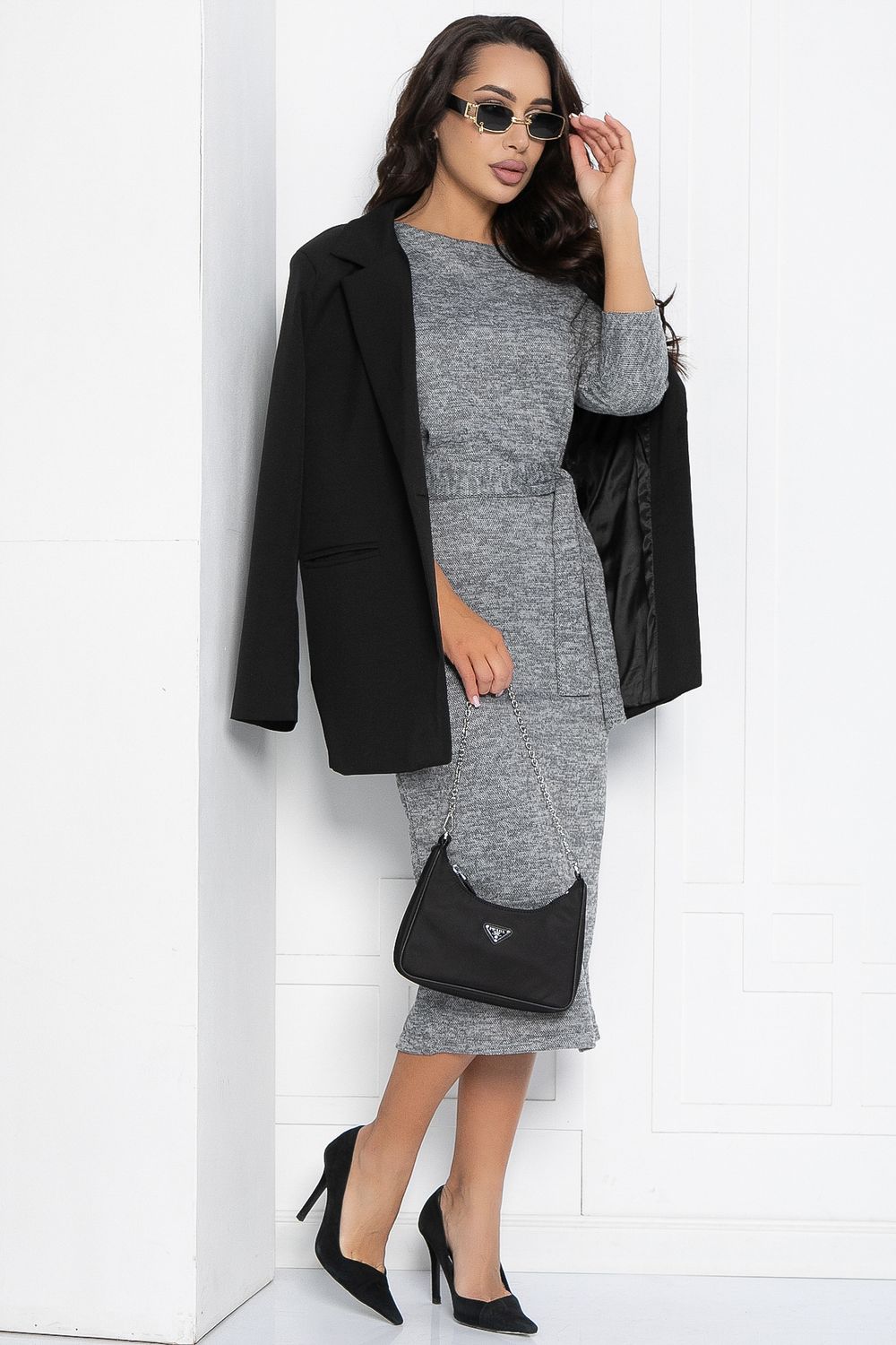 Платье Эврика (серое) П12343-10 LT Collection