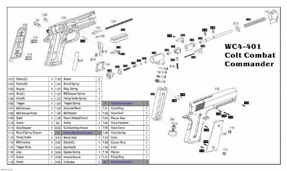 Пистолет пневматический Borner WC 401 кал. 4,5 мм
