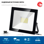 ЗУБР ПСК-30, 30 Вт, 6500 К, IP 65, светодиодный прожектор, Профессионал (57141-30)