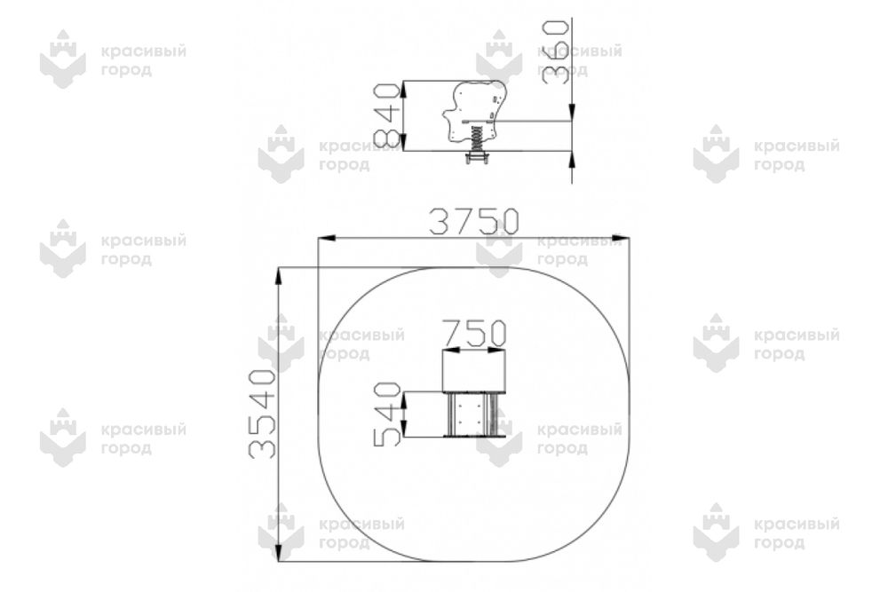 Качалка Слоненок