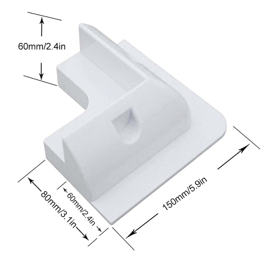 Монтажный кронштейн солнечной панели 6-эл (ABS-пластик, УФ защита, угл.крепления - 4 шт, бок.крепления - 2шт)